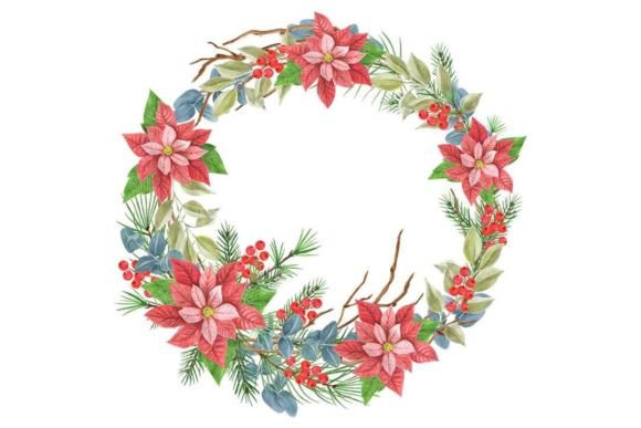 Download Christmas Wreath Clipart Watercolor PNG - Premium Resources