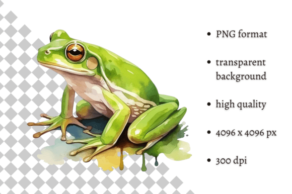 Download Watercolor Frog Individual Clipart - Individual Collection